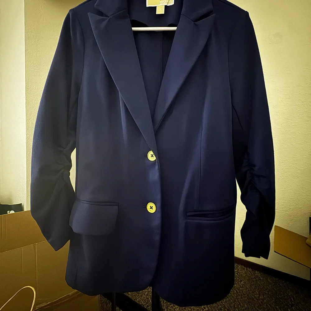 Michael Kors Women's Navy Blue Blazer Size M - Picture 1 of 2